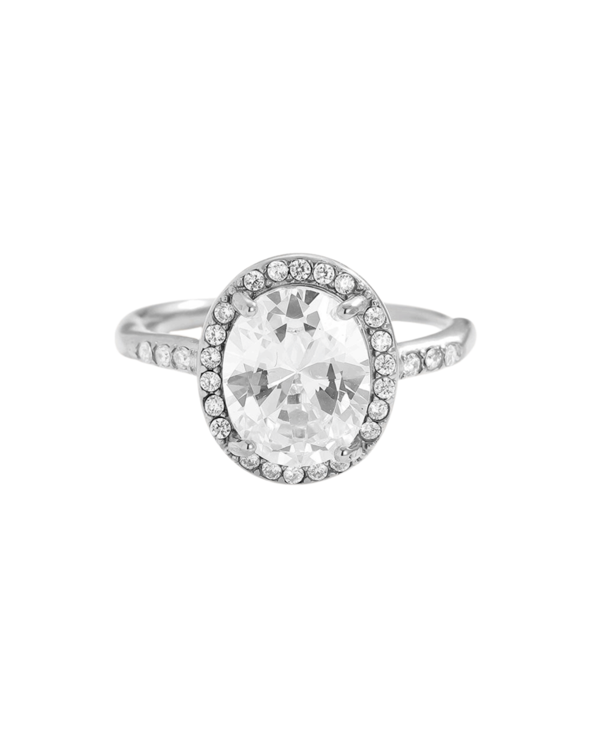 Luna Oval Shine Ring 14K Plated