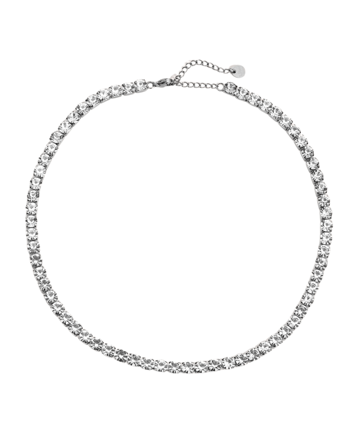 Crystal Luxe Tennis Necklace 14K Plated
