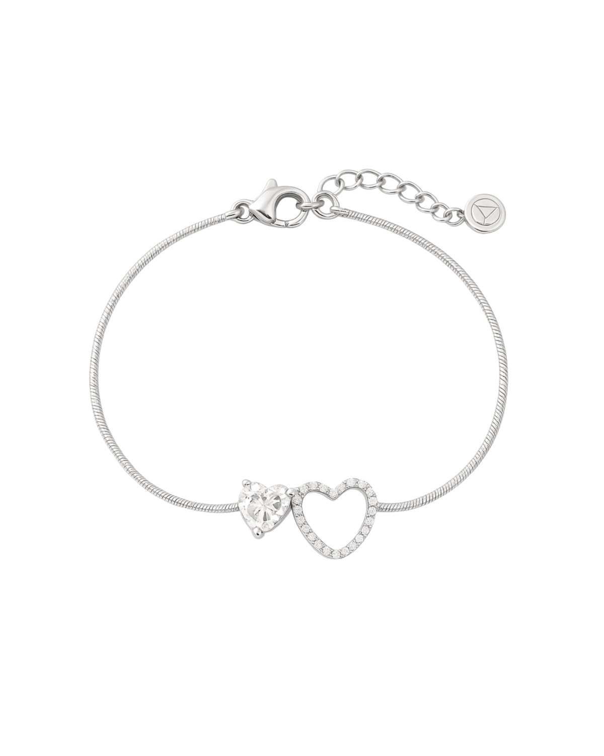 Heart Stone Bracelet 14K Plated